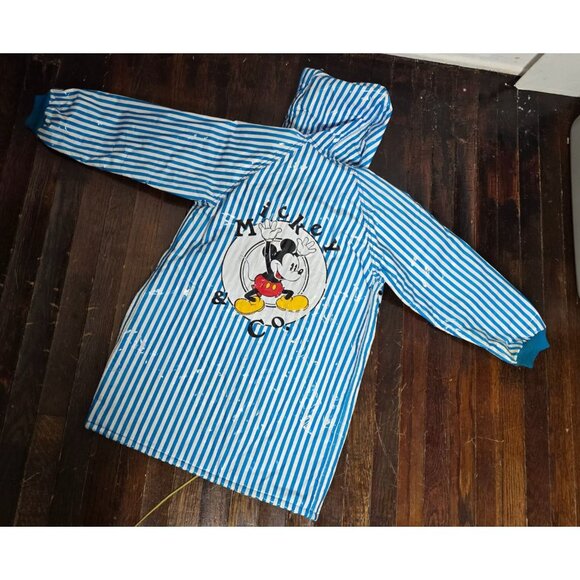 ❤️Vintage 80's Mickey & Co Striped Lined Raincoat 6x/7 Mickey Mouse - Picture 16 of 16